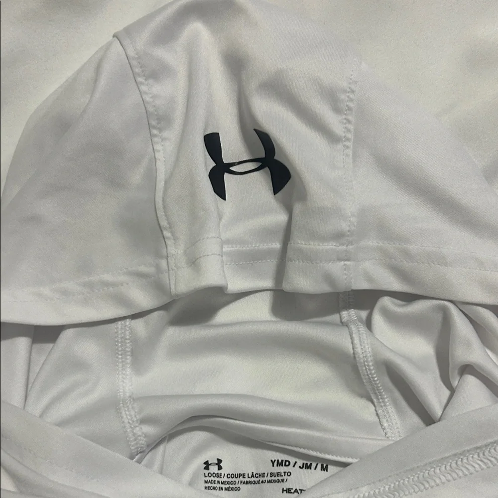 Under Armour White and Black Athletic Tee